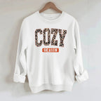 Cozy Season letter fleece hoodie