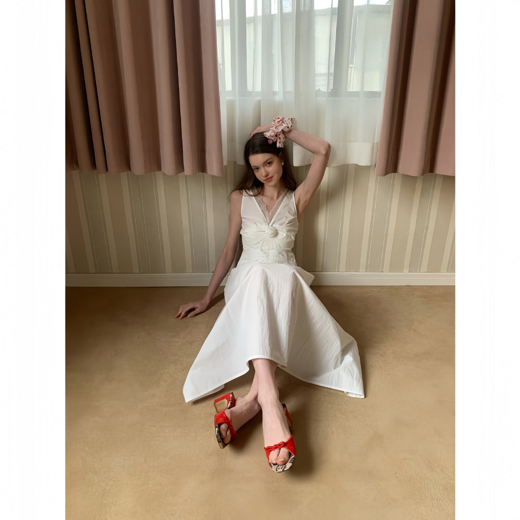 Sleeveless vest dress for women