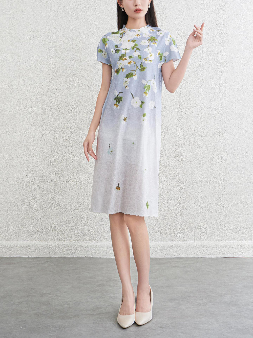 Floral dress for women slimming dress