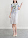 Floral dress for women slimming dress
