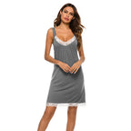 Lace edged home clothes sleeping skirts casual home clothes