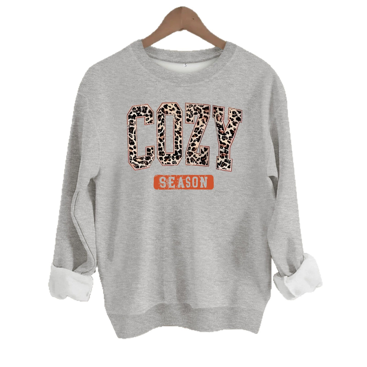 Cozy Season letter fleece hoodie