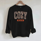 Cozy Season letter fleece hoodie
