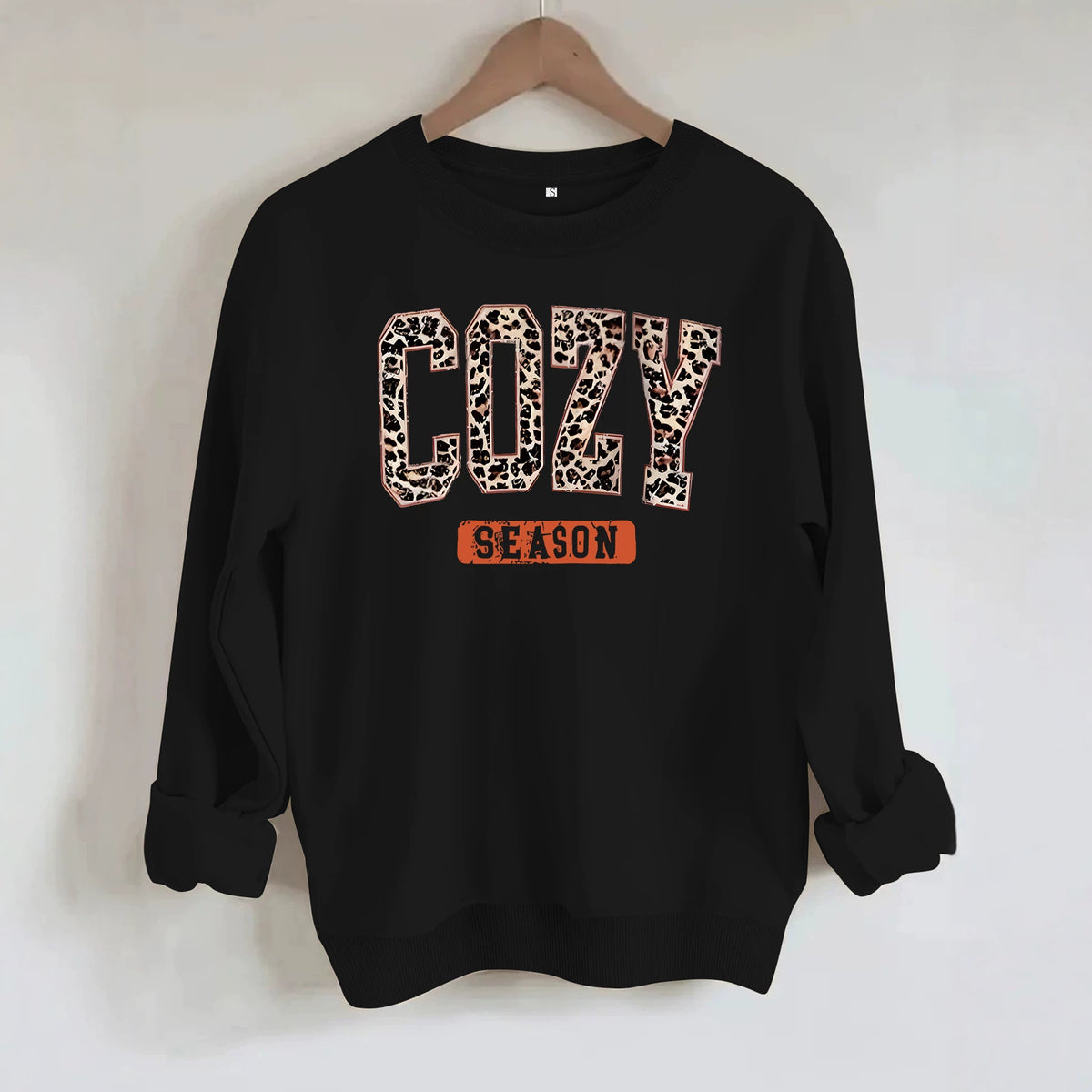 Cozy Season letter fleece hoodie