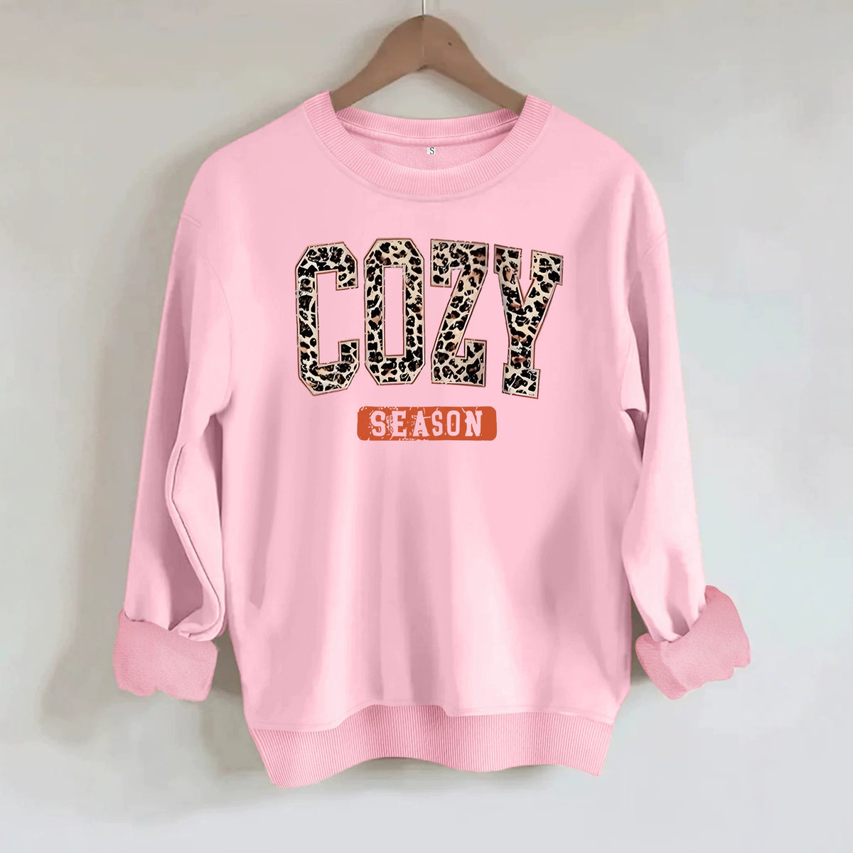 Cozy Season letter fleece hoodie