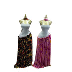 Elegant Printed Sleeveless Backless Slim Fit Chiffon Dress