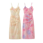 Long dress with camisole for women